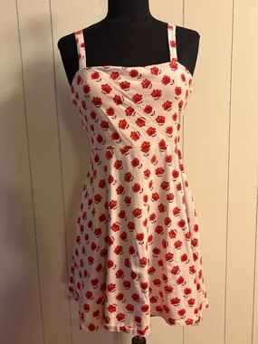 Feminine Floral Mini Dress Tie Back